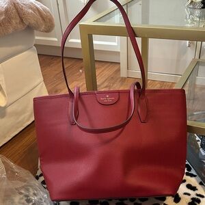 Brand New Kate Spade Lori Tote Bag in Red Currant